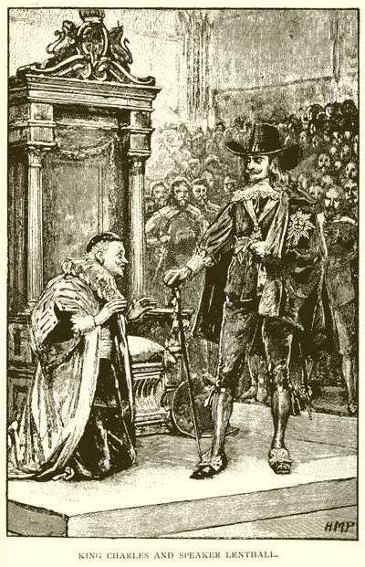 König Charles und Sprecher Lenthall von English School