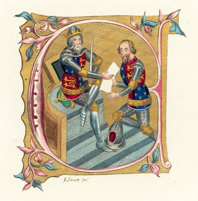 König Edward III und Prinz Edward von English School
