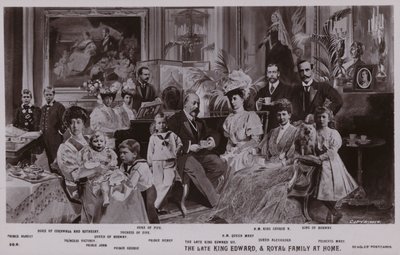 König Edward VII. und seine Familie von English School
