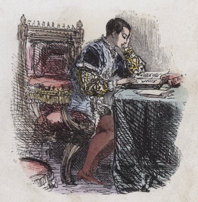 König Edward VI. beim Lesen von English School