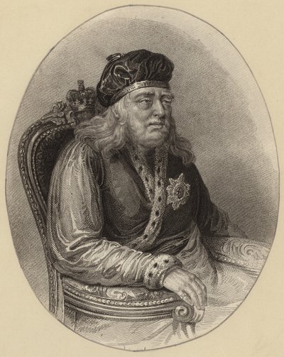König Georg III. als alter Mann von English School