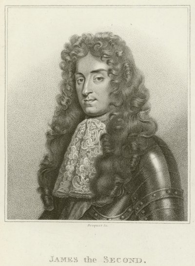 König Jakob II. (Gravur) von English School