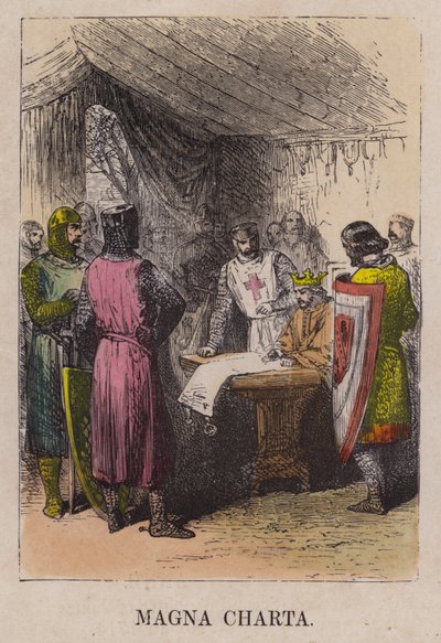 König Johann unterzeichnet die Magna Carta von English School