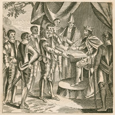 König Johann unterzeichnet die Magna Carta von English School