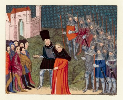 König Richard II. nach London gebracht von English School