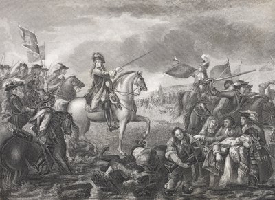 König Wilhelm III. in der Schlacht am Boyne, 1690, aus 