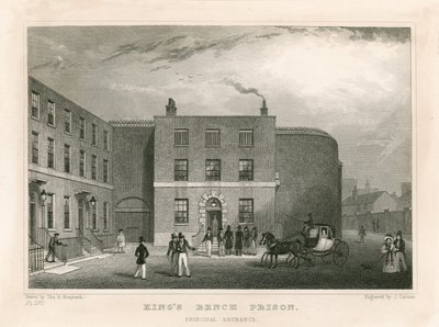 Kings Bench-Gefängnis, London von English School