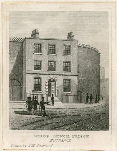 Kings Bench-Gefängnis, London von English School