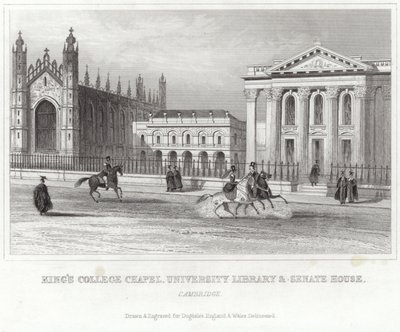 Kings College Chapel, Universitätsbibliothek und Senatshaus, Cambridge von English School