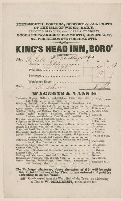 Kings Head, Southwark von English School