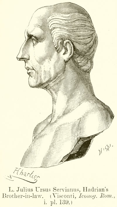 L. Julius Ursus Servianus, Hadrians Schwager. (Visconti, Iconog. Rom., i. pl. 139) von English School