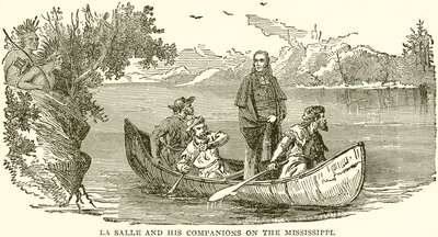 La Salle und seine Gefährten am Mississippi von English School