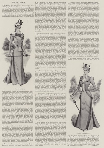Damen-Seite (Lithografie) von English School