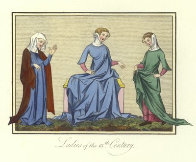 Damen des 13. Jahrhunderts von English School