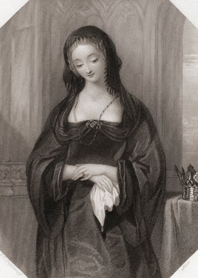 Lady Grey. Hauptfigur aus Shakespeares Stück König Heinrich VI von English School