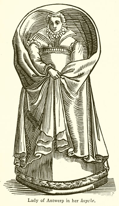 Dame von Antwerpen in ihrem Huycke von English School