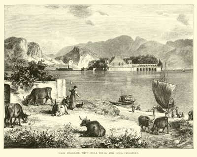 Lago Maggiore mit Isola Bella und Isola Pescatore von English School