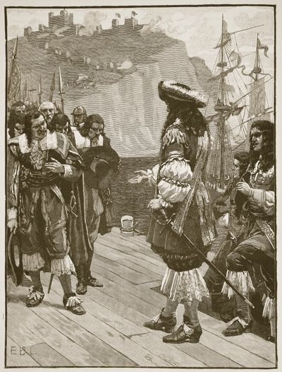 Landung von Charles II in Dover, 26. Mai 1660, Illustration aus Cassells Illustrierter Geschichte Englands von English School