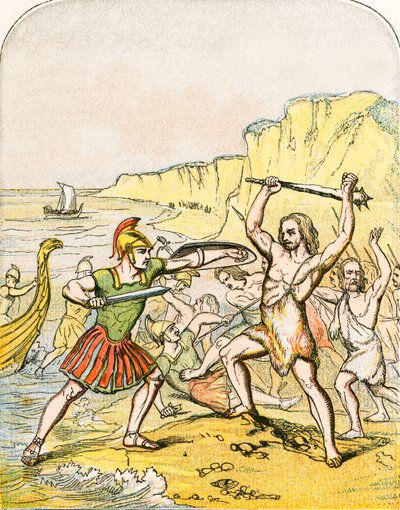 Landung von Julius Caesar von English School
