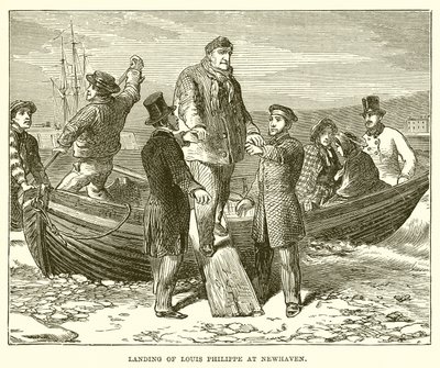 Landung von Louis Philippe in Newhaven von English School