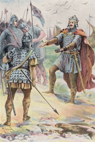 Landung von Wilhelm von der Normandie von English School