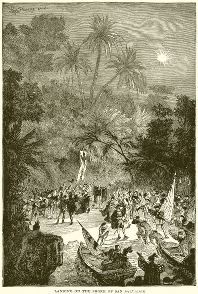 Landung an der Küste von San Salvador von English School