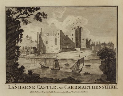 Lanharne Castle, in Caermarthenshire von English School