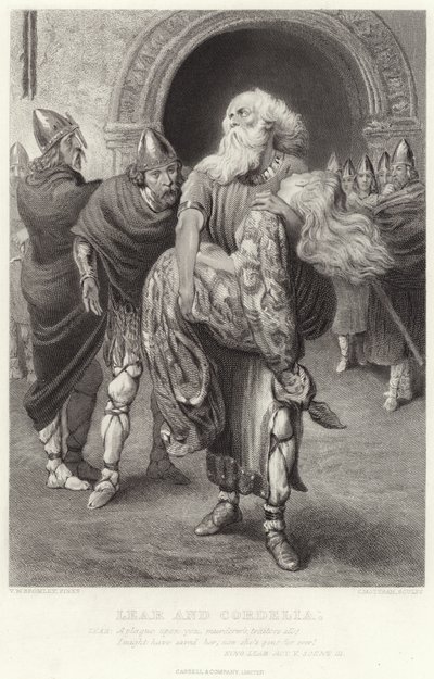 Lear und Cordelia, König Lear, Akt V, Szene III von English School