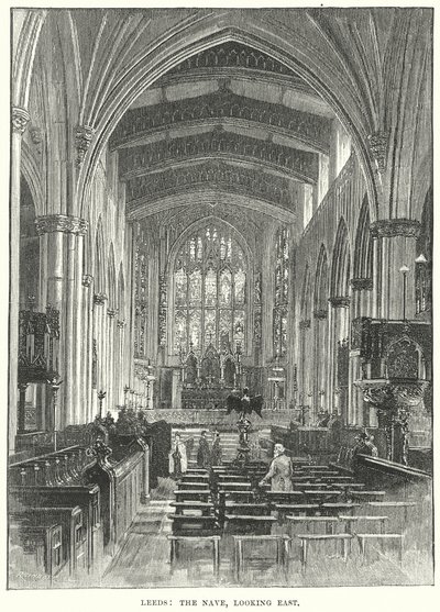Leeds: Das Kirchenschiff, Blick nach Osten von English School