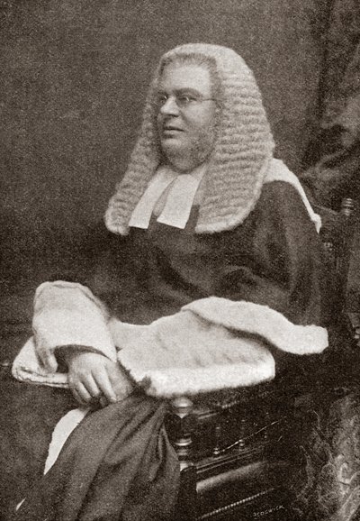 Lewis William Cave 1832-1897. Britischer Richter. Aus The Strand Magazine, veröffentlicht 1896 von English School