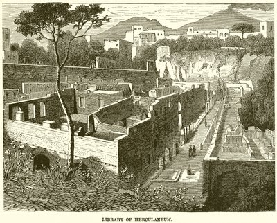 Bibliothek von Herculaneum von English School