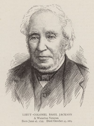 Oberstleutnant Basil Jackson (Gravur) von English School