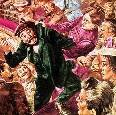 Lilian Baylis wirft einen Betrunkenen aus der Galerie ihres geliebten Old Vic von English School