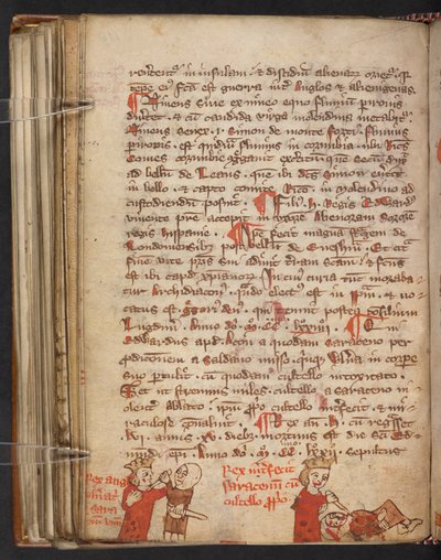 Lindisfarne-Evangelien, Cotton MS Nero A IV, f. 110v von English School