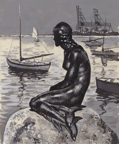 Kleine Meerjungfrau-Statue in Kopenhagen von English School