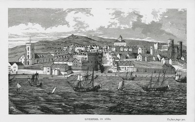 Liverpool im Jahr 1680 von English School