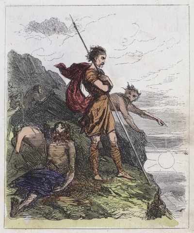 Llewellyn in den Bergen von English School