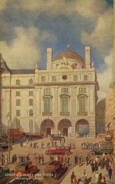 London County Fire Office, Piccadilly Circus von English School