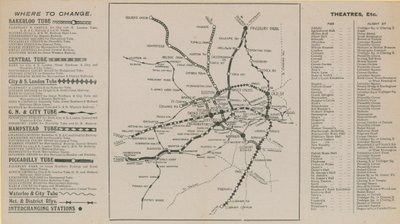 Londoner U-Bahn-Karte von English School