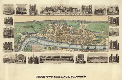 London und Westminster zur Zeit von Königin Elisabeth I. von English School