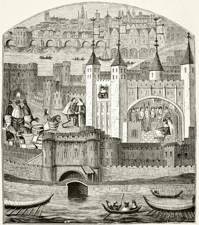 London und der Tower of London im 15. Jahrhundert, aus 