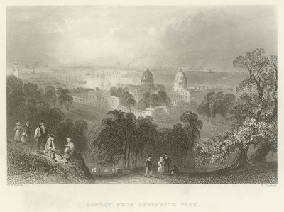 London vom Greenwich Park aus von English School