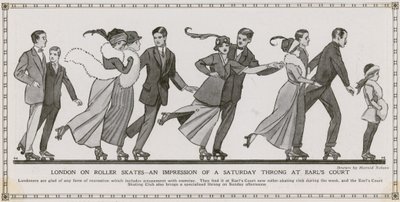London auf Rollschuhen - ein Eindruck einer Samstagmenge in Earls Court von English School