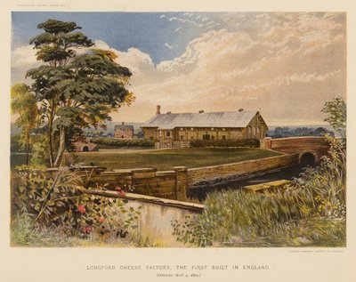 Longford-Käsefabrik, die erste in England gebaut, eröffnet am 4. Mai 1870 von English School