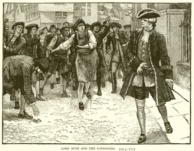 Lord Bute und die Londoner von English School