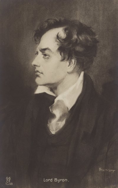 Lord Byron (1788-1824), englischer Dichter von English School
