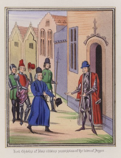 Lord Charles von Blois erlangt Besitz von der Stadt Jugon von English School
