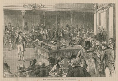 Lord John Russell stellt das Reformgesetz vor von English School