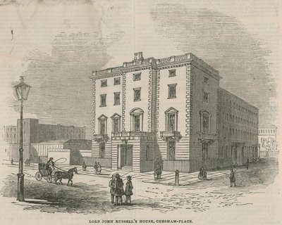 Haus von Lord John Russell, Chesham Place, Belgrave Square von English School