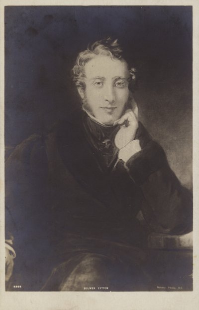 Lord Lytton (1803-1873), englischer Politiker, Romanautor, Dichter und Dramatiker von English School